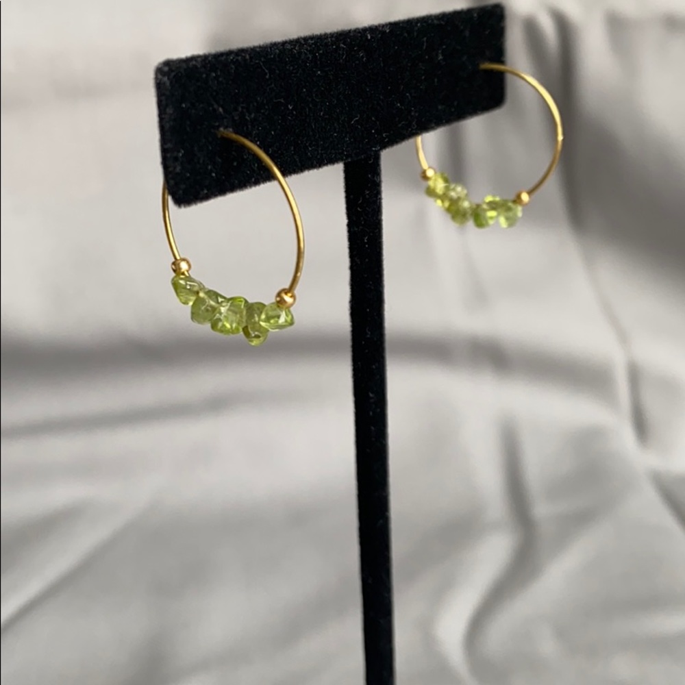 2/$8 Gold toned brass hoop earrings